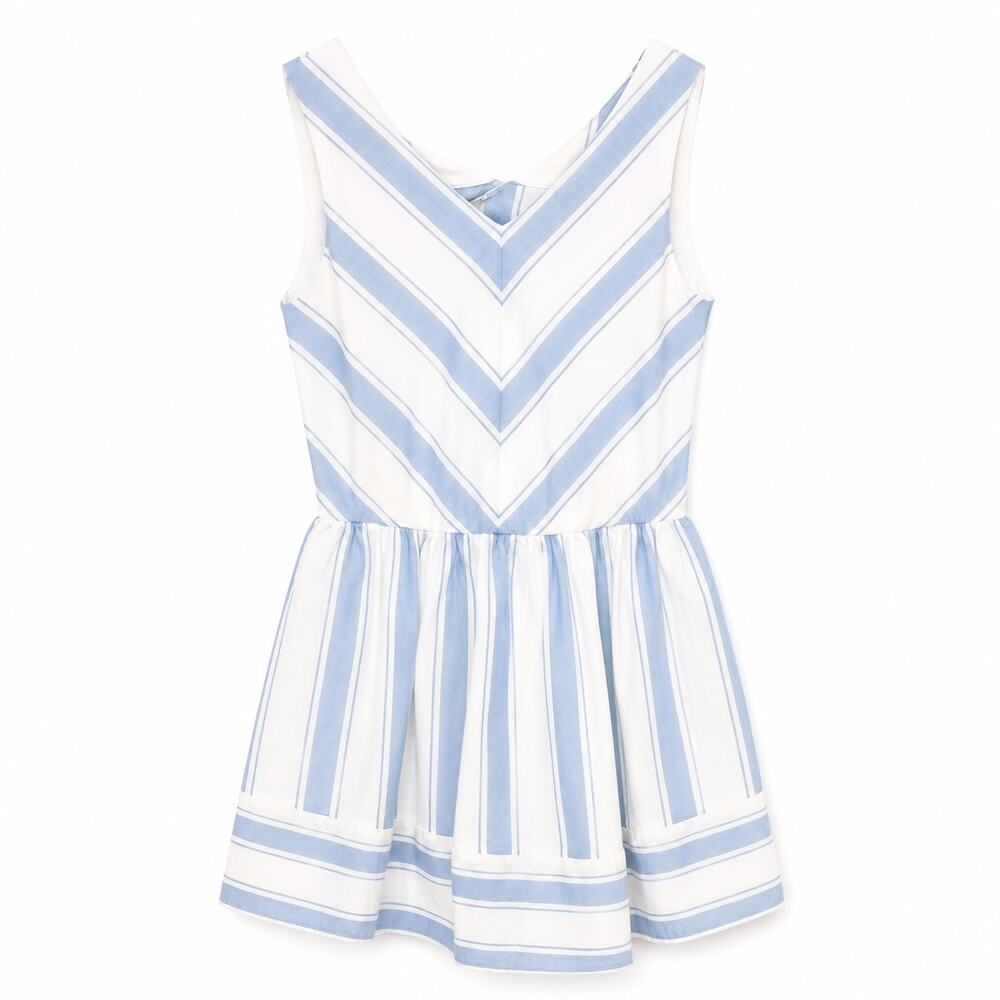 NWT Copper Key Blue and White Striped Kids Dress size 4